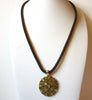 CHAPS Vintage Brown Green Necklace 92120