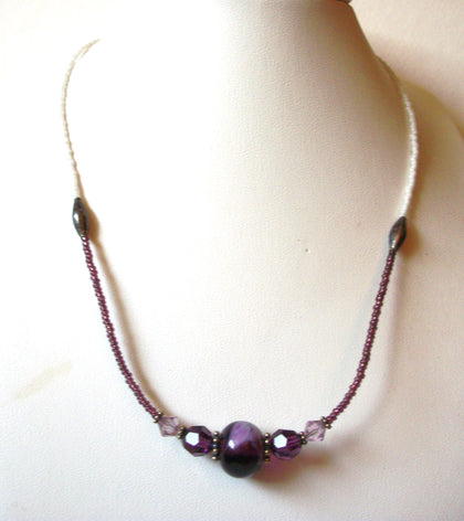 Vintage Lamp Work Glass Necklace 92120