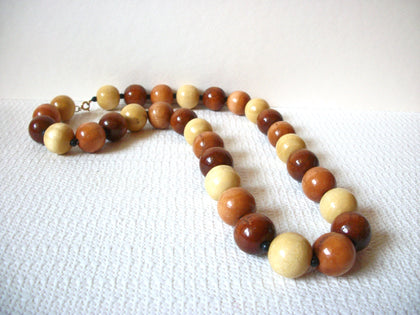 Vintage Organic Wood Necklace 92220