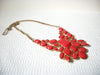 Retro Gold Orange Statement Necklace 92320