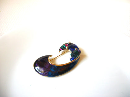 Vintage Colorful Glass Brooch Pin 92320