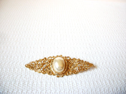 Victorian Glass Pearl Brooch Pin 92320