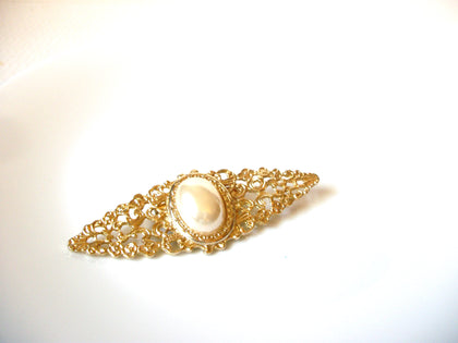 Victorian Glass Pearl Brooch Pin 92320