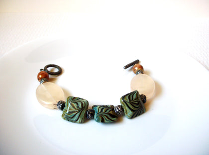 Vintage Rose Quartz African Jasper Bracelet 92320