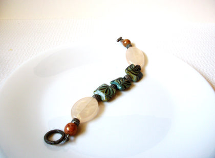 Vintage Rose Quartz African Jasper Bracelet 92320