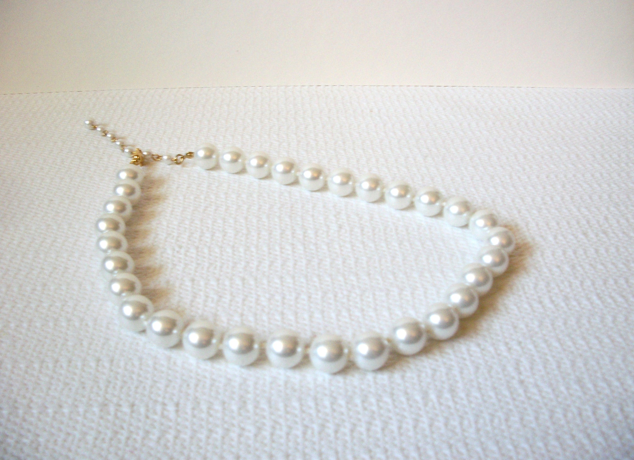 Vintage Glass Pearls Necklace 92320