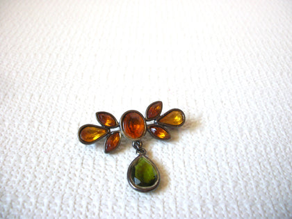 Vintage Victorian Rhinestones Brooch Pin 92320