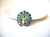 Vintage Enameled Peacock Brooch Pin 92320