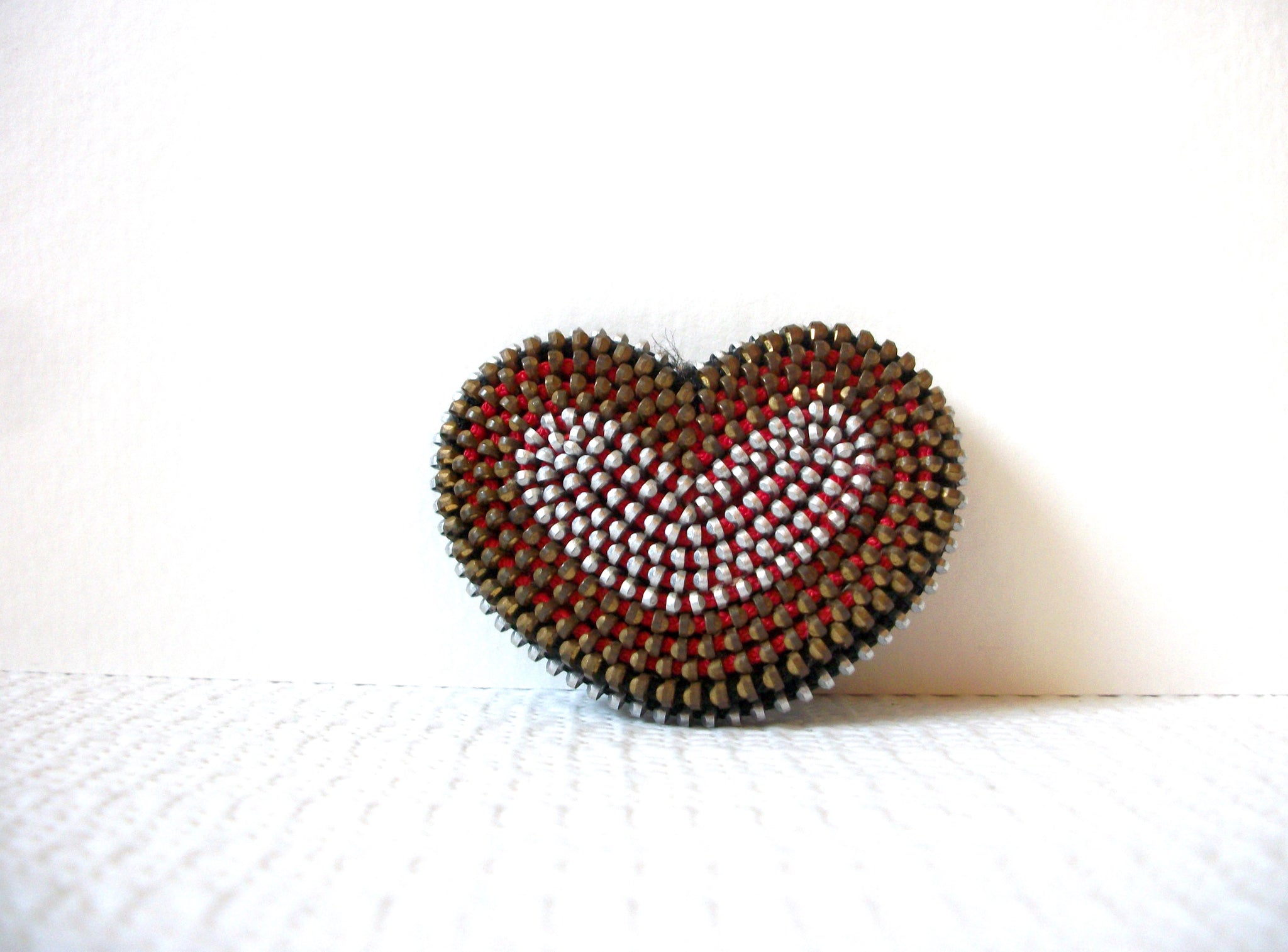 Vintage Heart Brooch Pin 92420