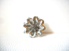 Vintage Silver Toned Flower Brooch Pin 92420