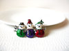 Vintage Christmas Snowman Brooch Pin 92320