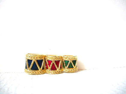 Vintage Christmas Drums Brooch Pin 92420