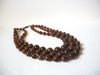 Vintage Brown Lucite Necklace 92420