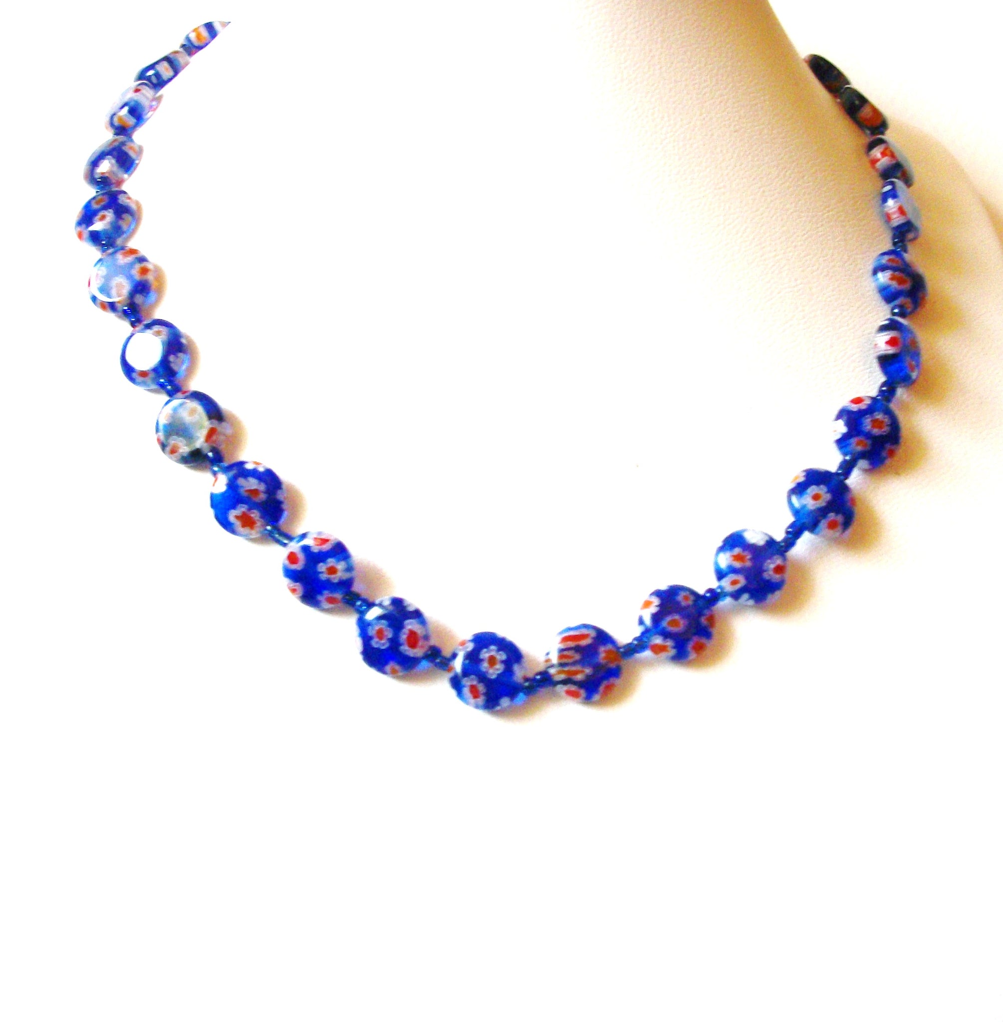 Vintage Millifiori Glass Necklace 92420