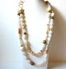 Retro Earthy Light Toned 62 Inch Long Necklace 92520