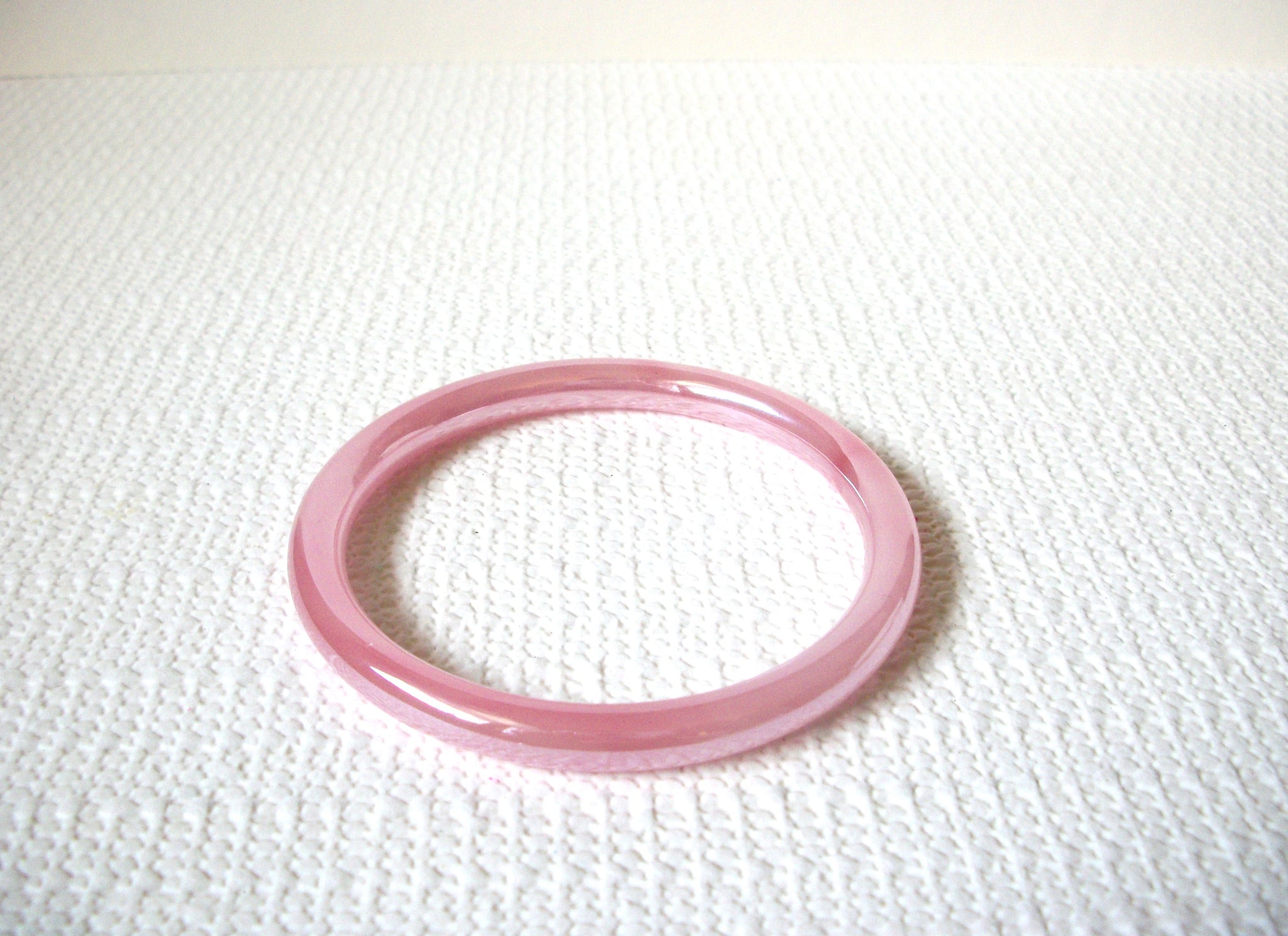 German Pink Bullseye Glass Bangle Bracelet 92520