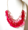 Retro Pink Fuchsia Necklace 92520