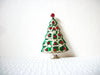 Vintage Rhinestone Christmas Tree Brooch Pin 92520