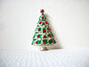 Vintage Rhinestone Christmas Tree Brooch Pin 92520