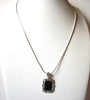 Retro Black Silver Necklace 92620