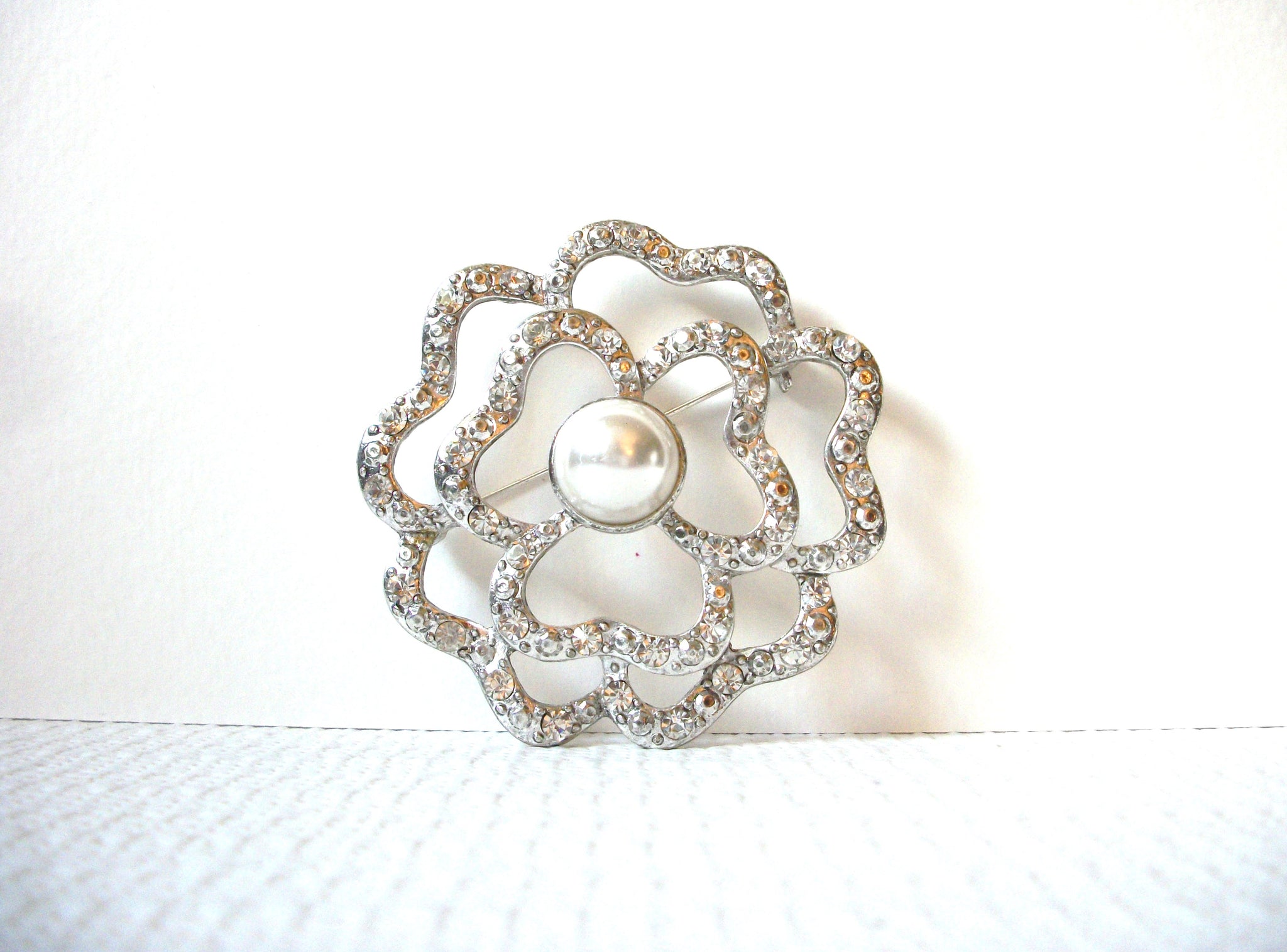 Retro Large Floral Flower Brooch Pin 92620