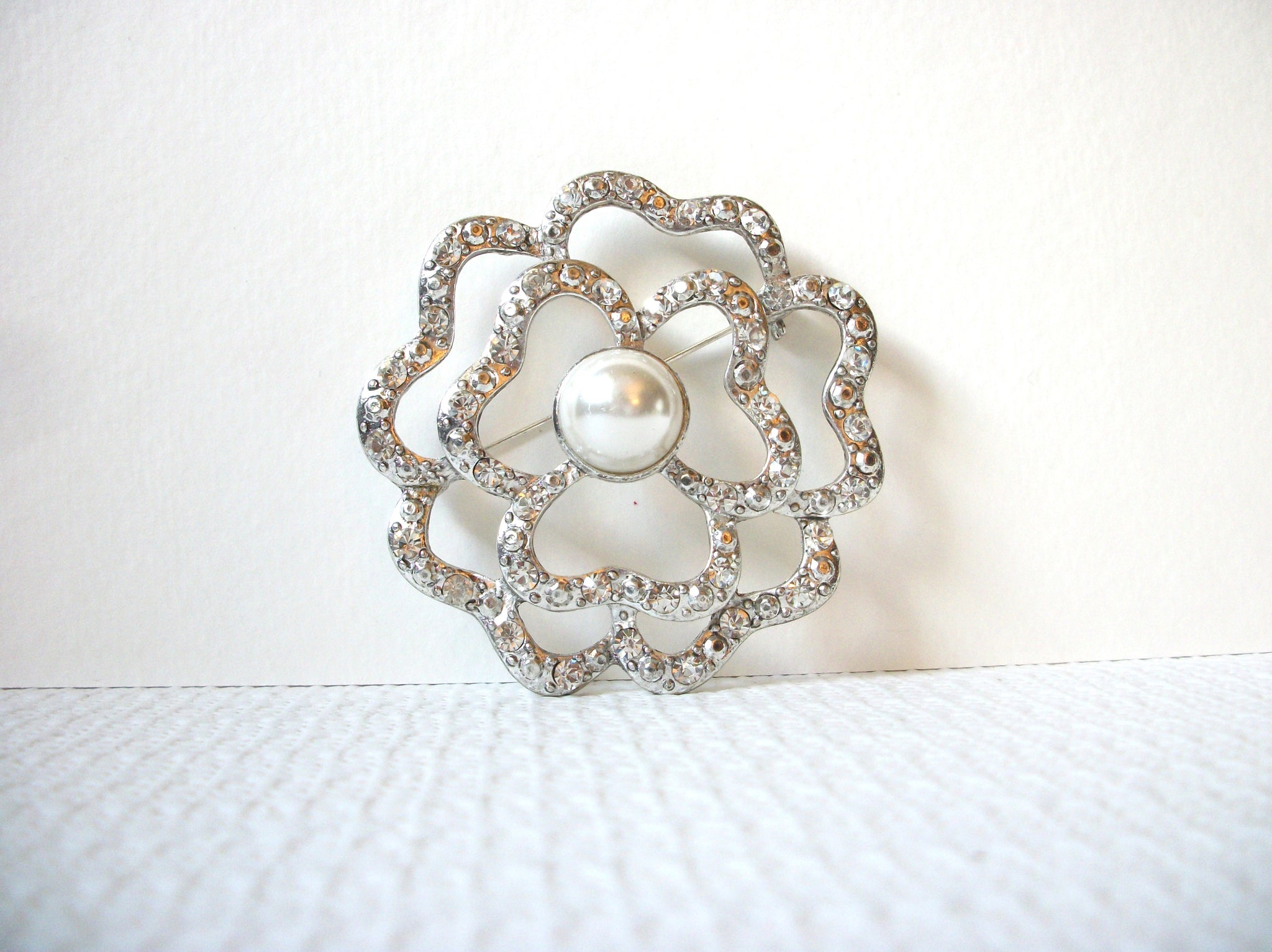 Retro Large Floral Flower Brooch Pin 92620