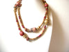 Vintage Bohemian Wood Necklace 92620