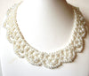 Vintage Faux Pearl Collar Necklace 92620