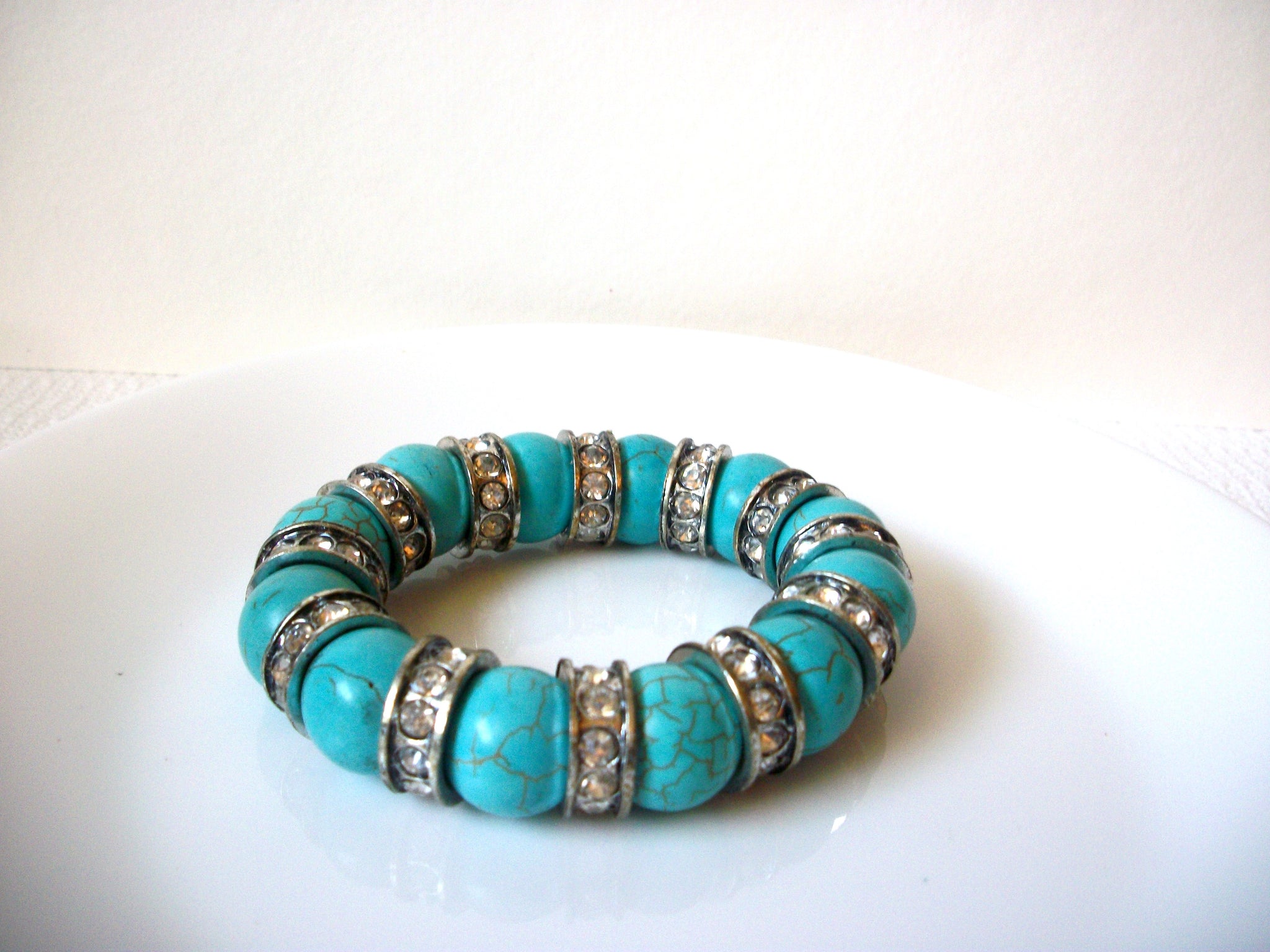 Vintage Heavier Turquoise Stones Bracelet 92620