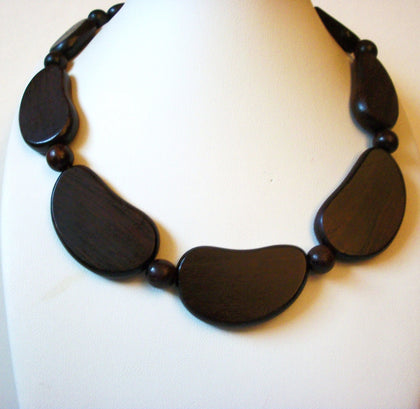 Vintage Organic Wood Necklace 92720
