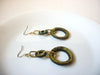 Retro Olive Green Dangle Earrings 92820