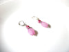 Vintage Pink Lucite Earrings 92820