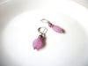 Vintage Pink Lucite Earrings 92820