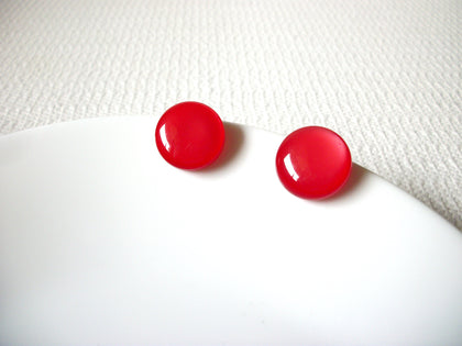 Vintage Orangery Red Lucite Earrings 92820