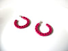 Vintage Fuchsia Earrings 92820