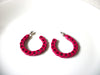 Vintage Fuchsia Earrings 92820