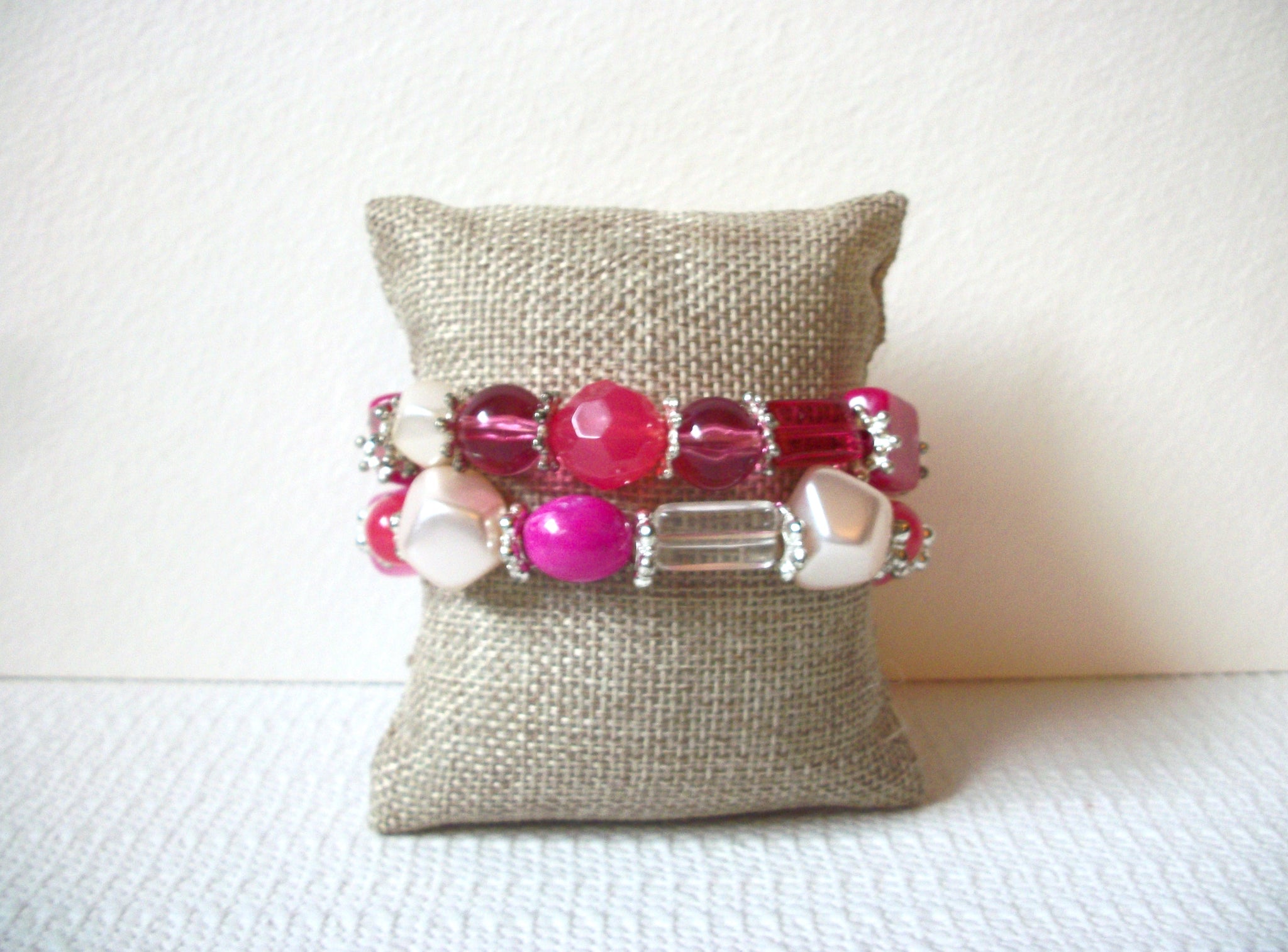 Retro Pink Faux Pearl Bracelet 92920