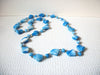 Retro Blue Glass Necklace 92920