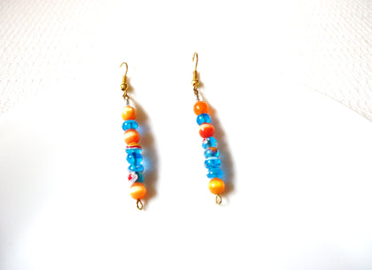 Retro Colorful Glass Earrings 92920