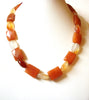 Vintage Orange Agate Orange Calcite Stone Necklace 92920