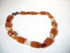 Vintage Orange Agate Orange Calcite Stone Necklace 92920