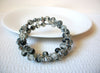 Vintage Gray Glass Beads Bracelet 92920