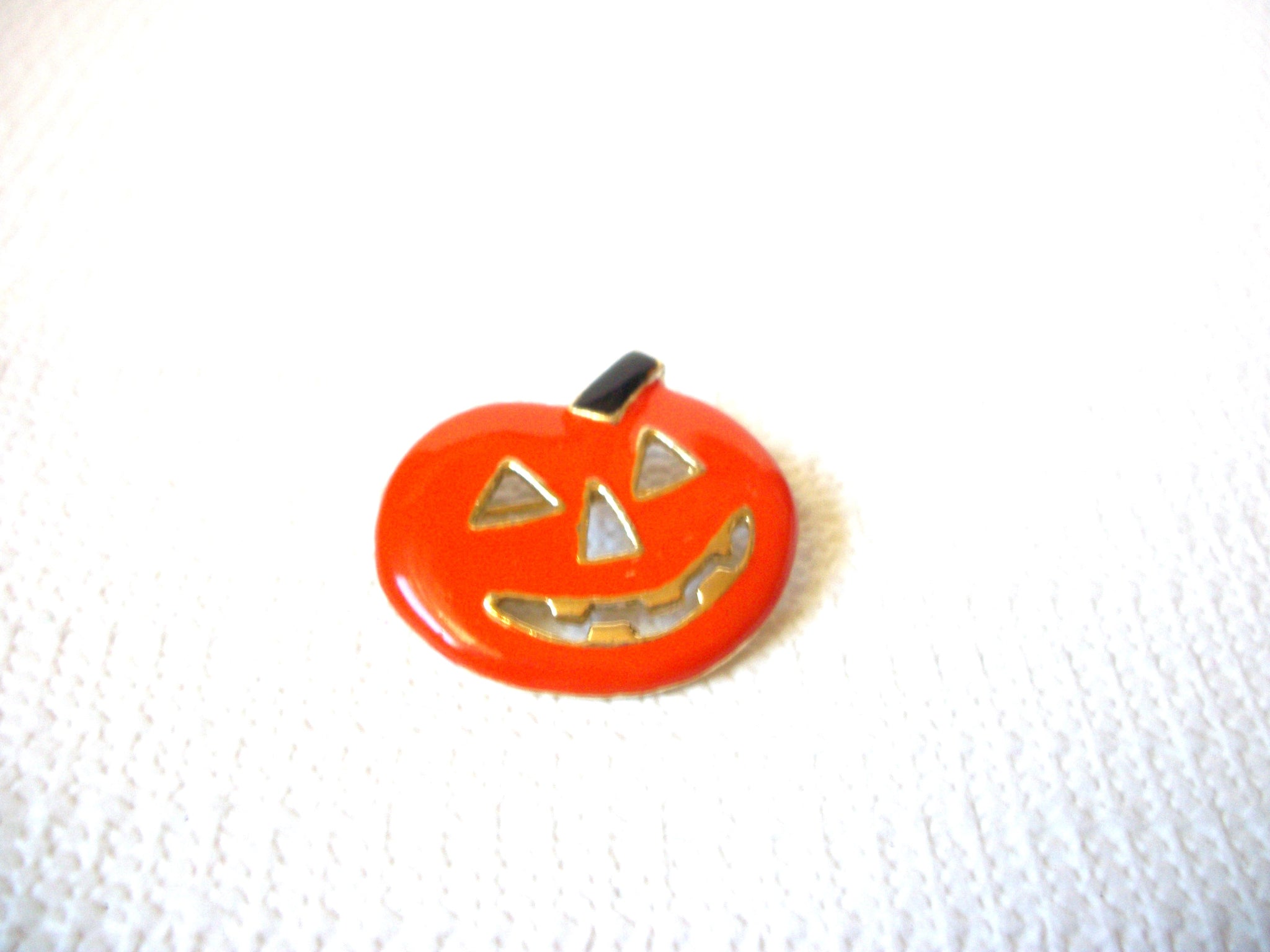 Vintage Halloween Pumpkin Brooch Pin 92920