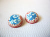 Vintage Hand Painted Bird Earrings 92920