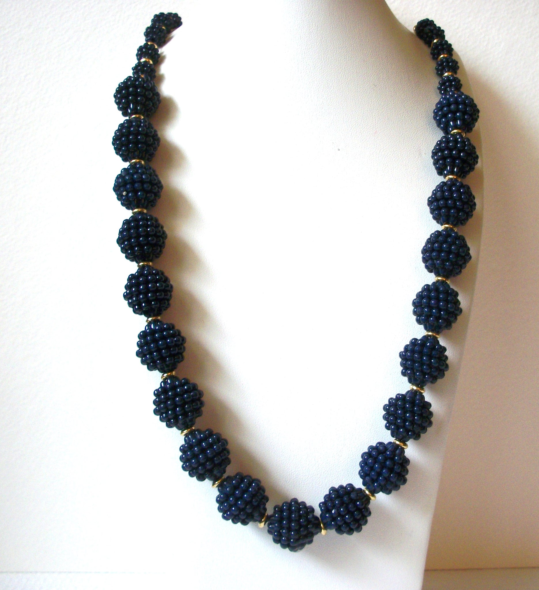 Retro Gold Blue Necklace 93020