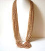 Vintage Nude Glass Beads Necklace 93020