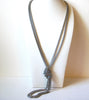 Retro Silver Toned Coil Necklace 93020