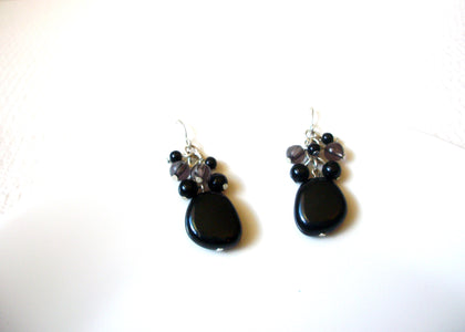 Retro Black Stone Earrings 93020