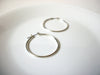 Retro Silver Toned Hoop Earrings 92720