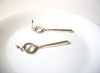 Retro Gold Silver Toned Long Earrings 92720